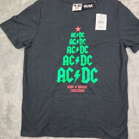AC/DC child's Christmas tree shirt - Have a rocking Christmas Size 9-10 - Picture 2 of 9